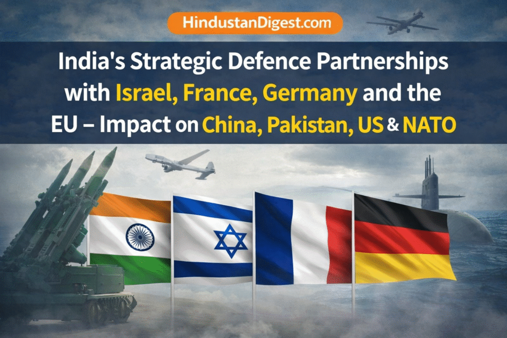 India’s Defence Diplomacy 2026: What Strategic Ties with Israel, France, Germany and the EU Mean for China, Pakistan, the US and NATO.