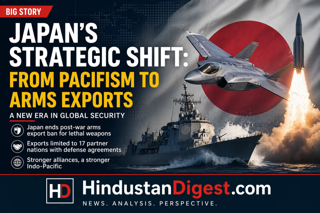 Japan’s Strategic Shift in Defense Policy: From Pacifism to Arms Exports – Implications for Global Security and India