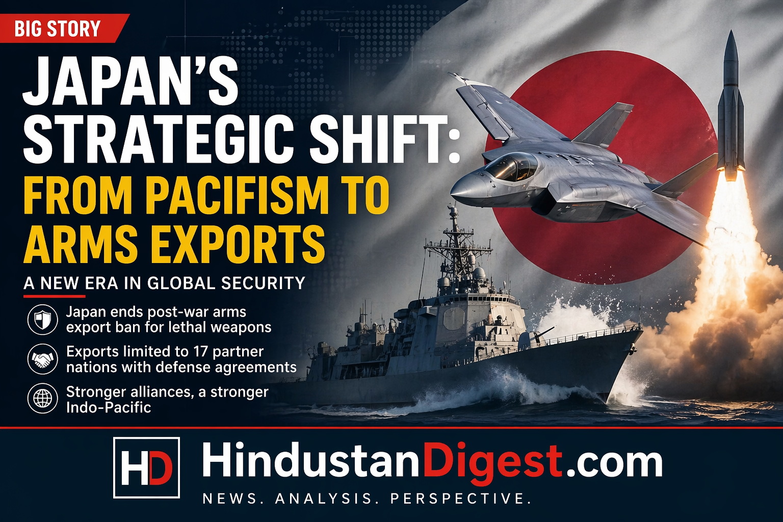Japan’s Strategic Shift in Defense Policy: From Pacifism to Arms Exports – Implications for Global Security and India