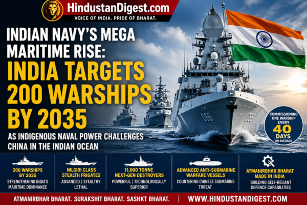 Indian Navy’s Mega Maritime Rise: India Targets 200 Warships By 2035 As Indigenous Naval Power Challenges China In The Indian Ocean.