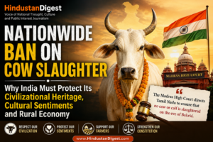 Nationwide Ban on Cow Slaughter: Why India Must Protect Its Civilizational Heritage, Cultural Sentiments and Rural Economy.