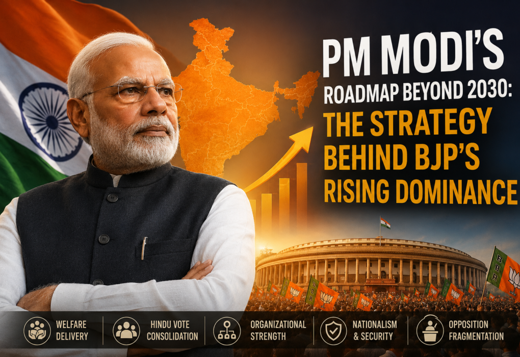 PM Modi’s Political Roadmap Beyond 2030: How Electoral Consolidation, Welfare Politics, and Opposition Fragmentation Are Reshaping India.