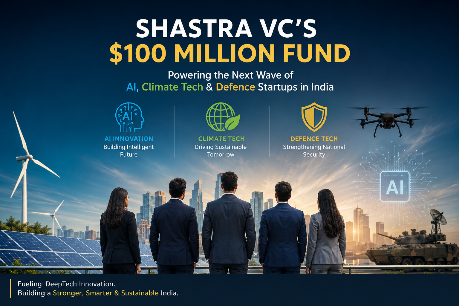 Shastra VC’s $100 Million DeepTech Fund Signals a New Era for India’s AI, ClimateTech & Defence Startup Ecosystem.