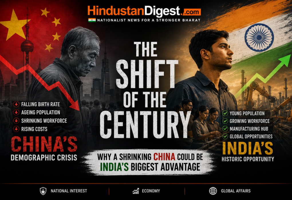 China’s Demographic Crisis: Why a Shrinking Population Could Reshape the Global Economy and Create a Historic Opportunity for India.