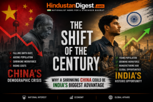 China’s Demographic Crisis: Why a Shrinking Population Could Reshape the Global Economy and Create a Historic Opportunity for India.
