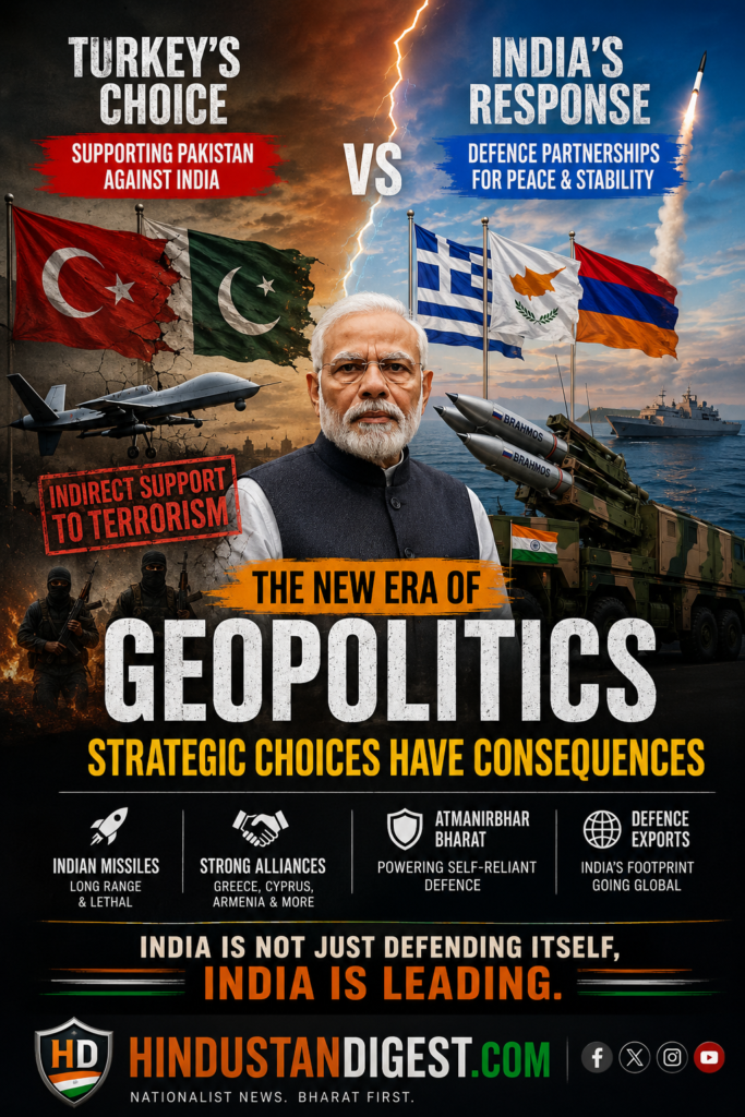 India’s Expanding Defence Diplomacy: Why Turkey’s Support to Pakistan Is Reshaping Geopolitics in the Eastern Mediterranean.