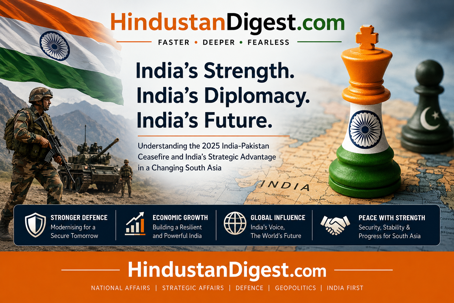 India’s Strategic Advantage in South Asia: Understanding the 2025 India-Pakistan Ceasefire, Diplomatic Dynamics, and the Evolving Regional Balance.