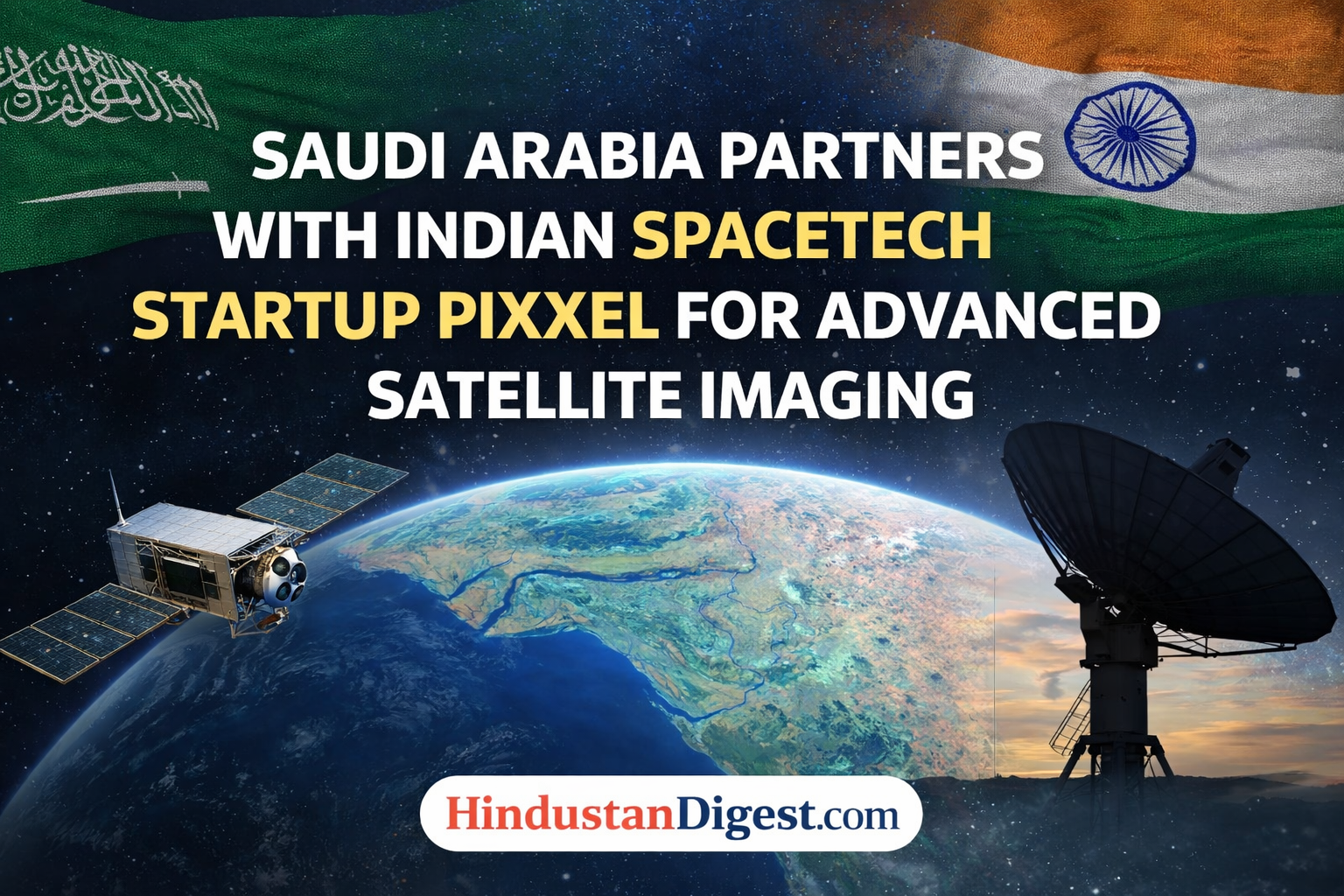 Saudi Arabia Partners with Indian SpaceTech Startup Pixxel for Advanced Satellite Imaging: A New Era of India–Middle East Tech Collaboration.