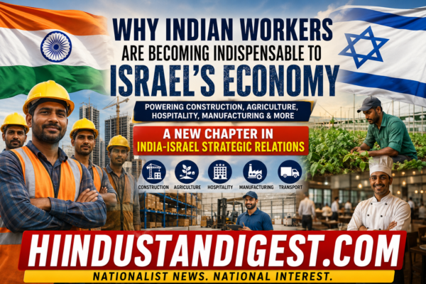 Why Indian Workers Are Becoming Indispensable to Israel's Economy: A New Chapter in India-Israel Strategic Relations.