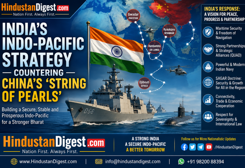 India's Indo-Pacific Strategy: How New Delhi Is Building a Democratic Maritime Shield to Counter China's 'String of Pearls' Expansion.