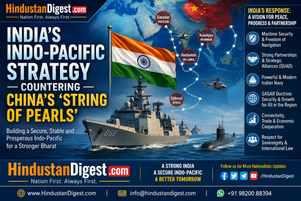 India's Indo-Pacific Strategy: How New Delhi Is Building a Democratic Maritime Shield to Counter China's 'String of Pearls' Expansion.