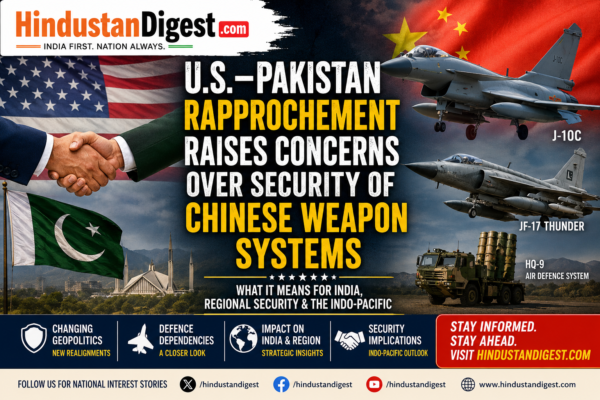 U.S.–Pakistan Rapprochement Raises Questions Over the Future of Chinese Weapon Systems: Strategic Implications for India and the Indo-Pacific.