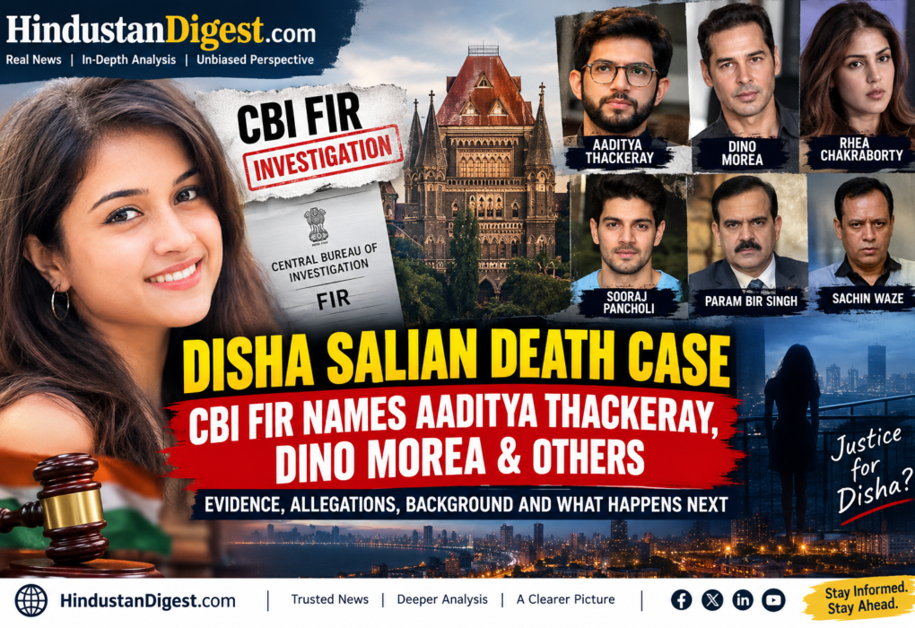 Disha Salian Death Case: CBI FIR Names Aaditya Thackeray, Dino Morea & Others — Evidence, Allegations, Background and What Happens Next