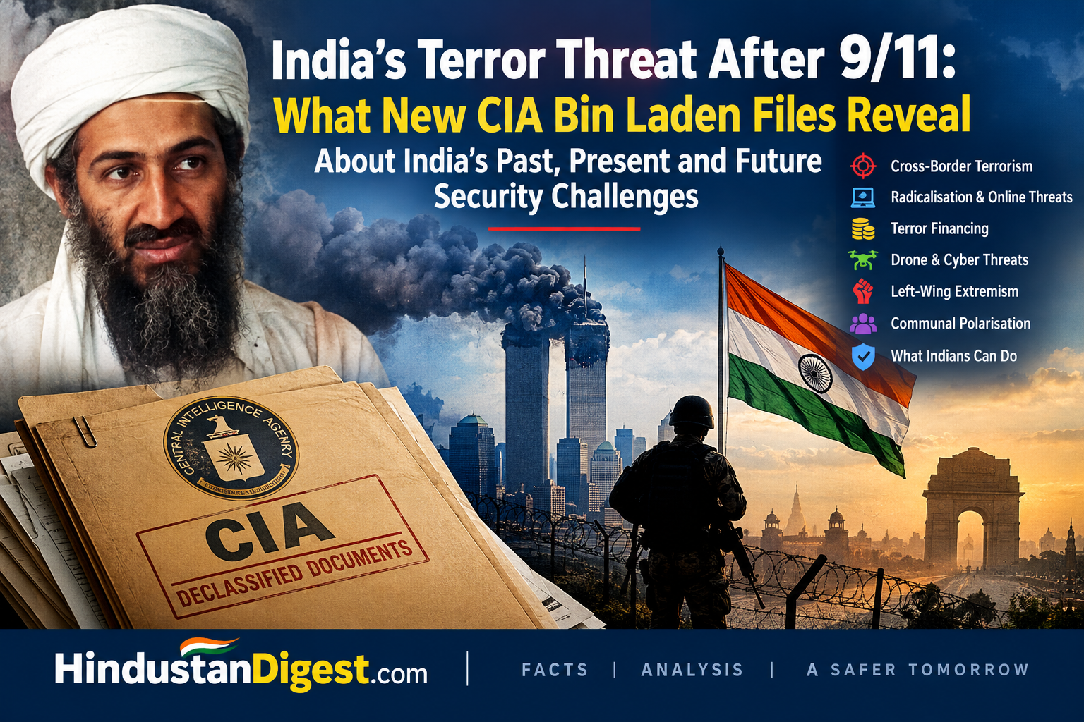 Osama Bin Laden, India and Terrorism: What the New CIA Files Reveal 25 Years After 9/11