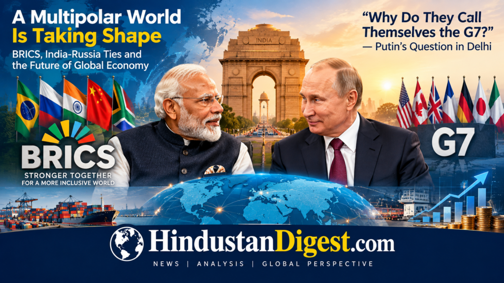 Putin’s “Why Do They Call Themselves the G7?” Question in Delhi Signals a Changing Global Economic Order