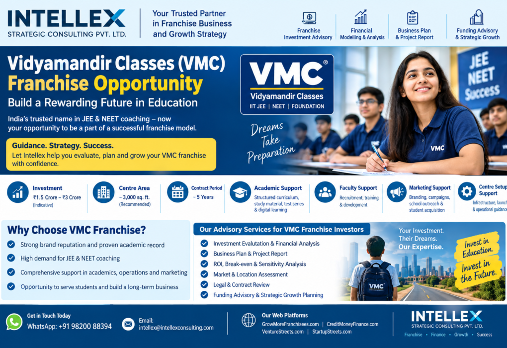 Vidyamandir Classes (VMC) Franchise: Investment, Business Model, ROI, Risks & Due Diligence Guide.